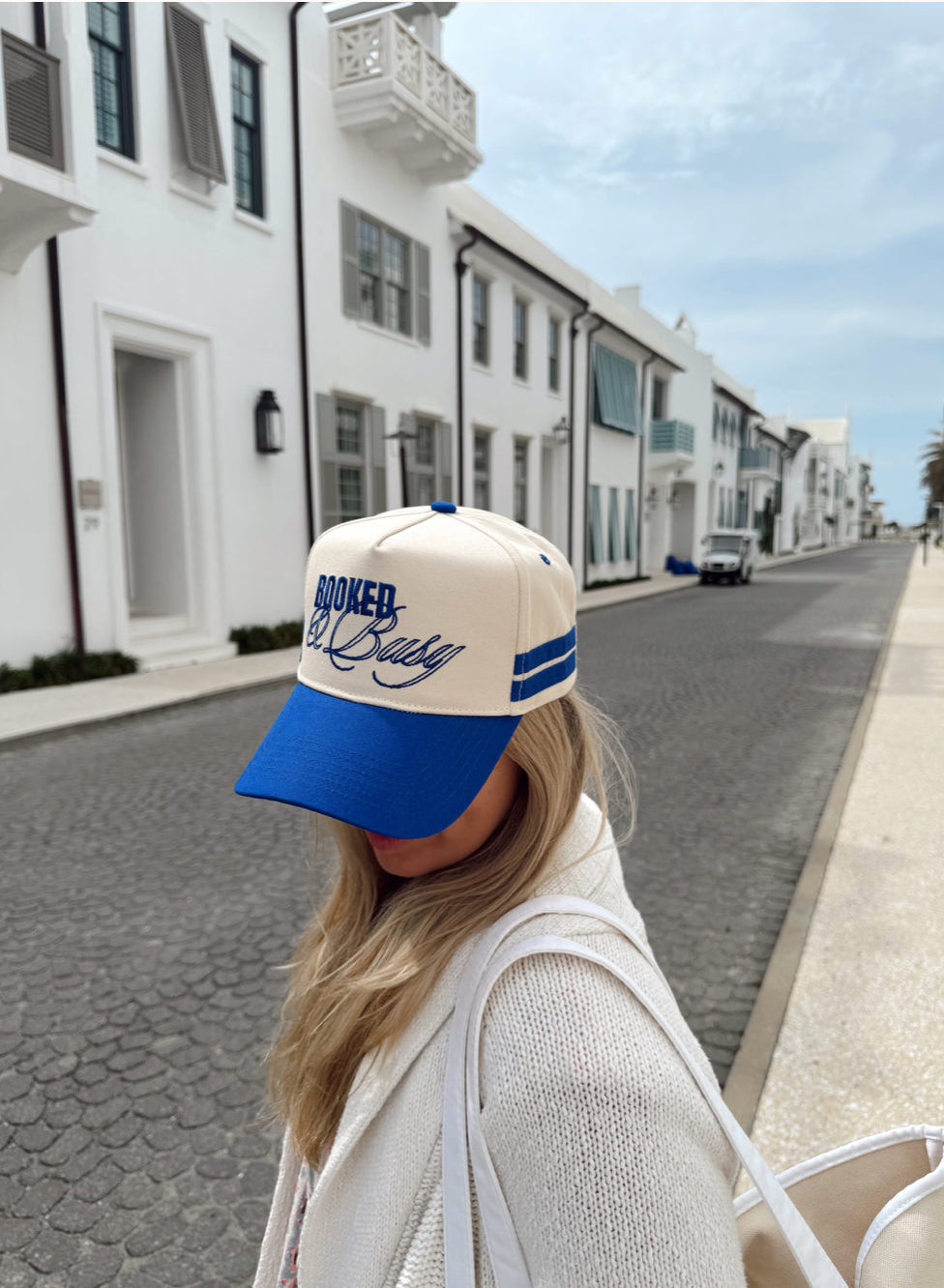 Booked and Busy - Royal Blue Vintage Trucker Hat