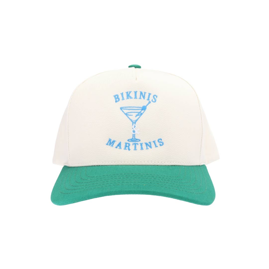 Bikinis and Martinis Embroidered Trucker Hat