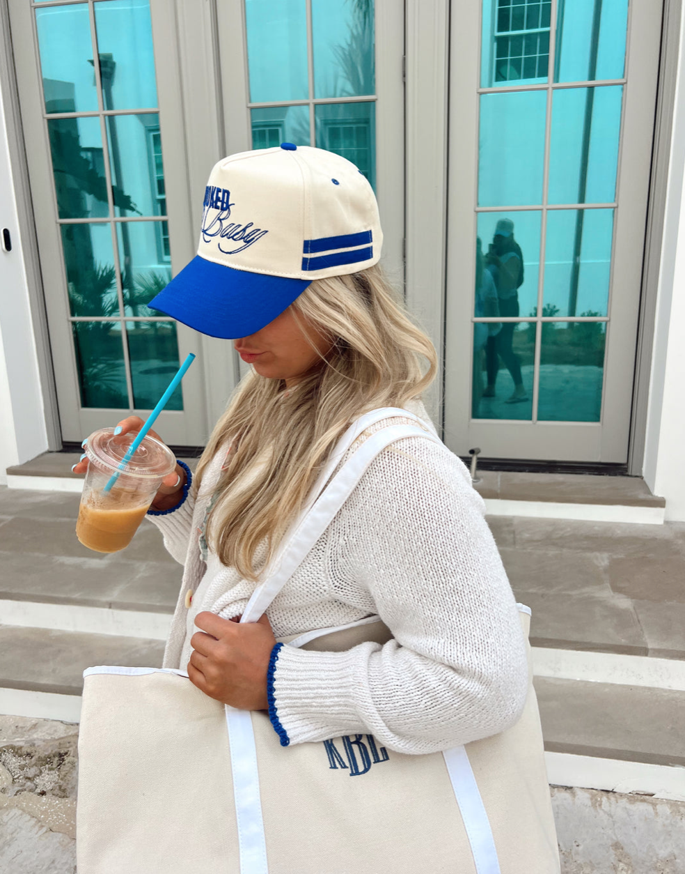 Booked and Busy - Royal Blue Vintage Trucker Hat