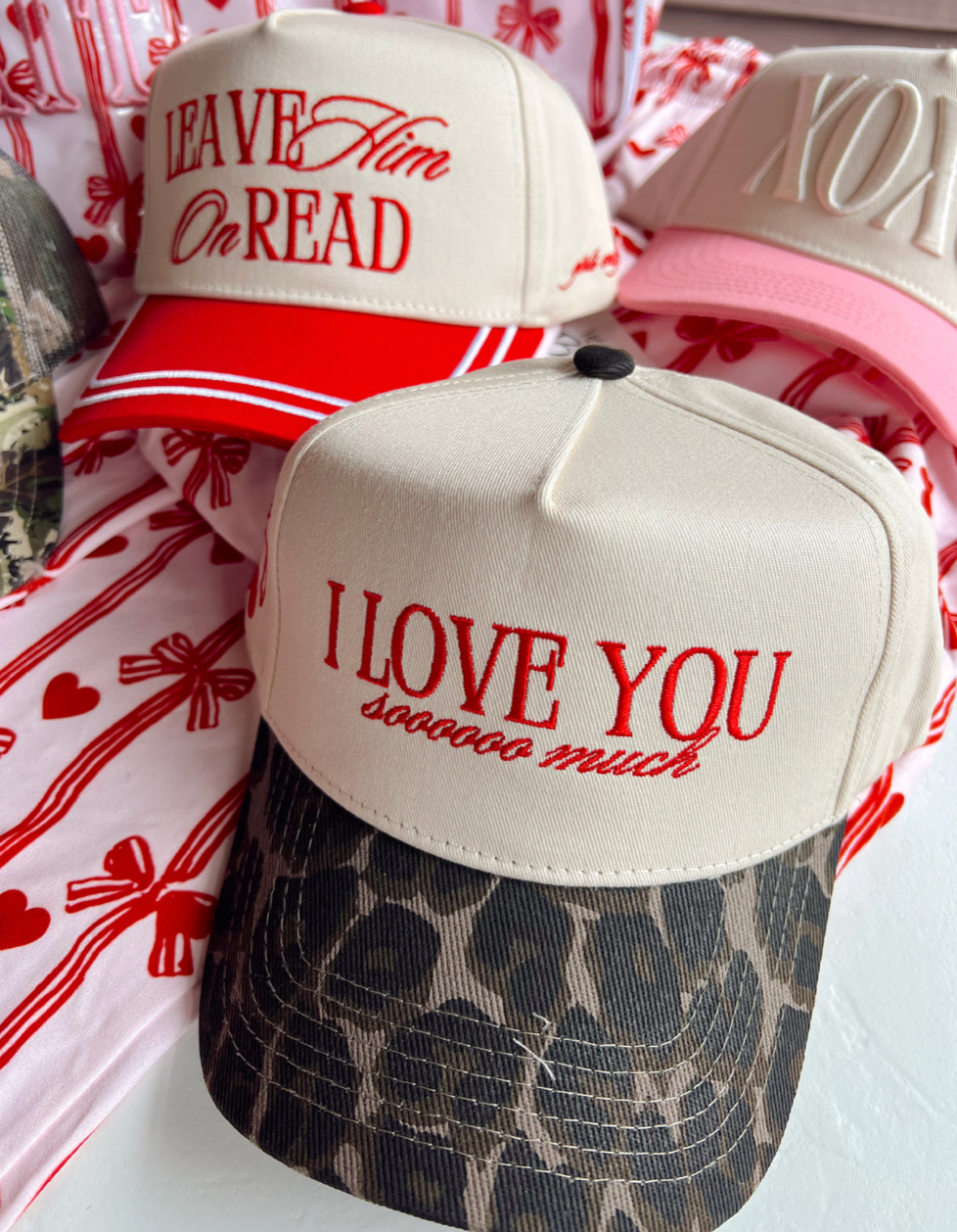 I Love You Sooooo Much - Leopard Vintage Hat
