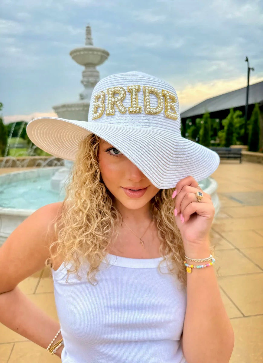 Bride Wide Brim Sun Hat