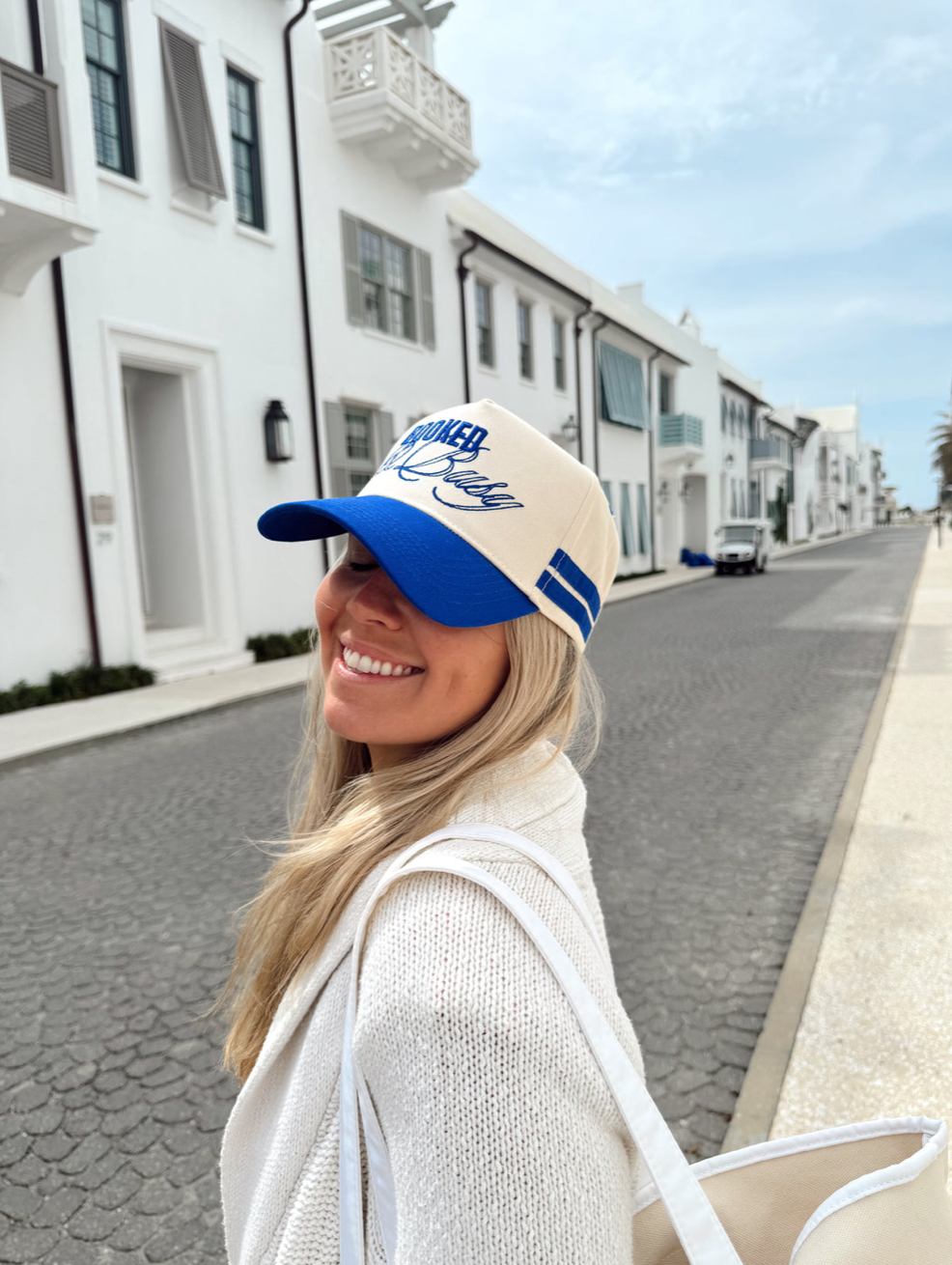 Booked and Busy - Royal Blue Vintage Trucker Hat