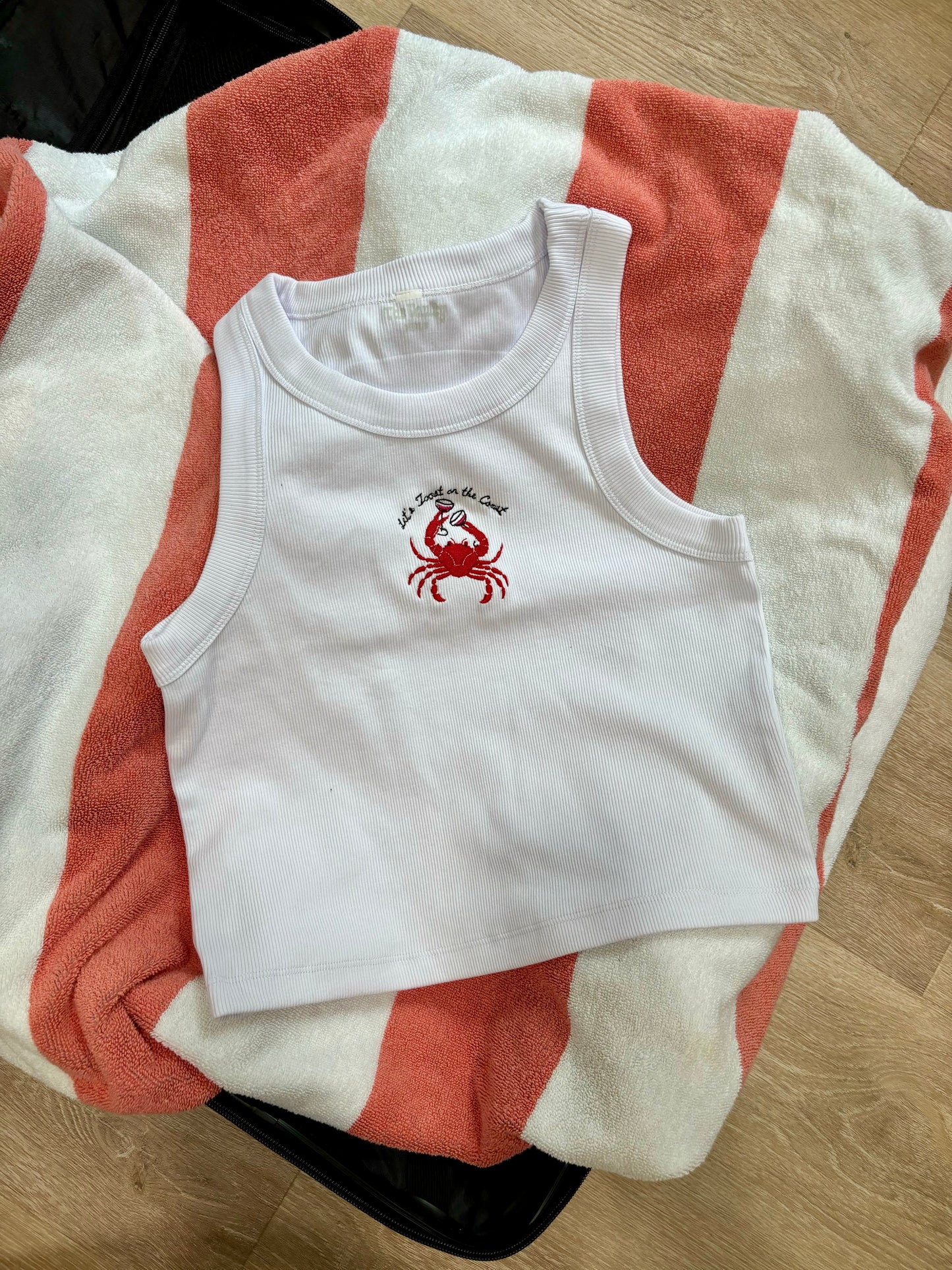 Toast to the Coast Ribbed Tank Top