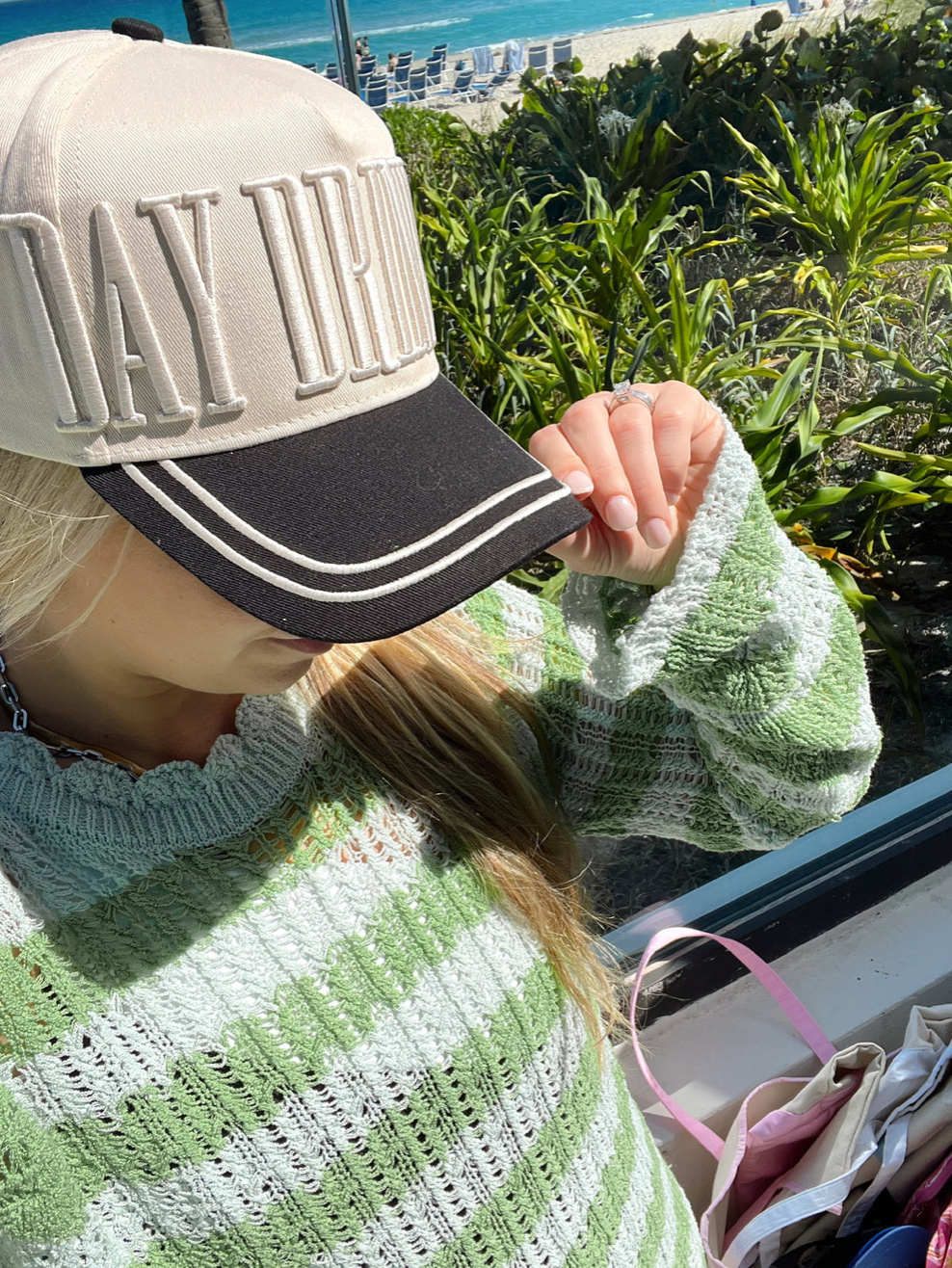 Day Drinking - Black Vintage Trucker Hat