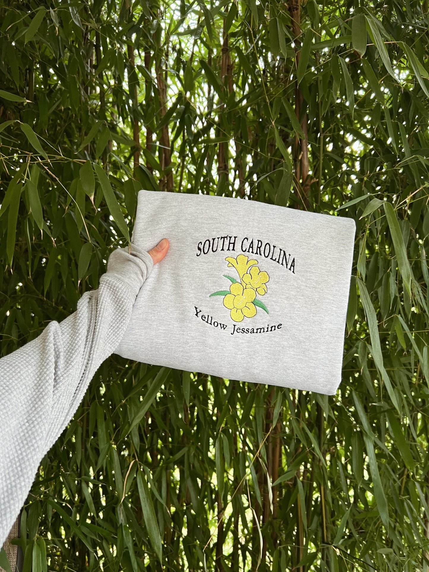 South Carolina State Flower Embroidered Crewneck