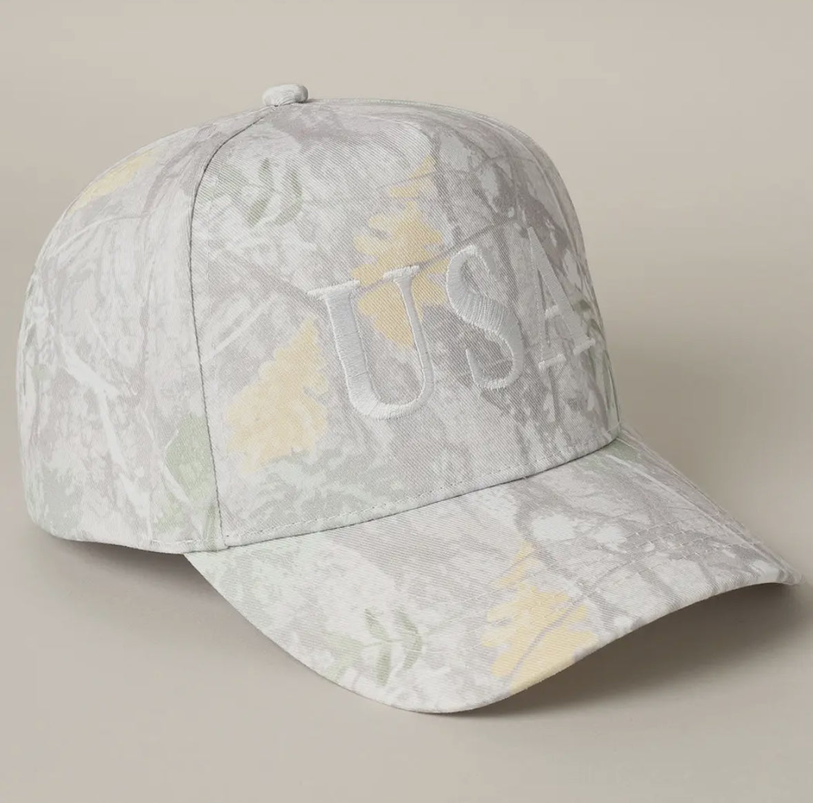 USA Embroidered Camo Print Hat