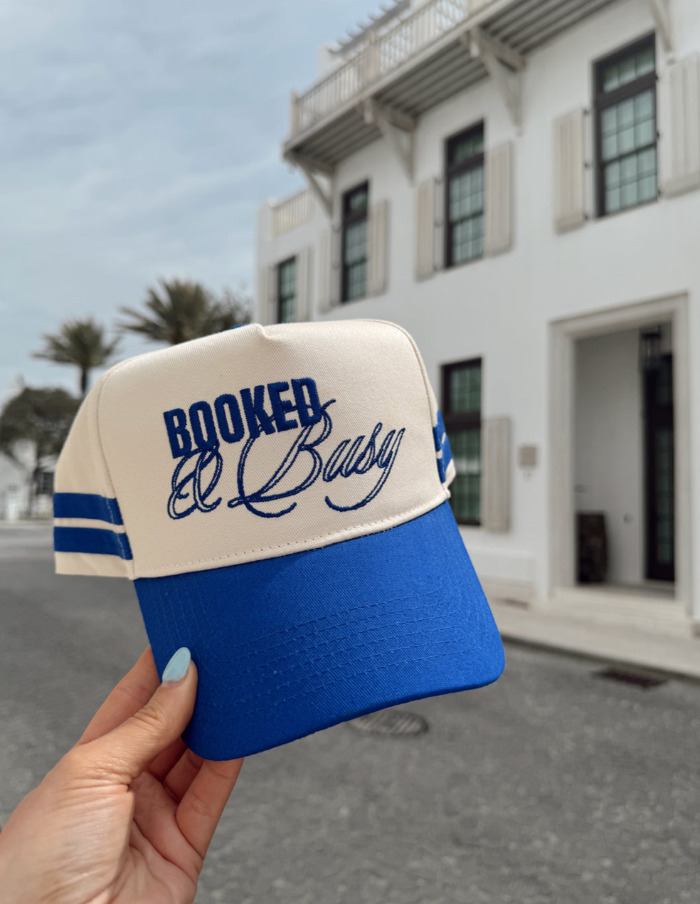 Booked and Busy - Royal Blue Vintage Trucker Hat