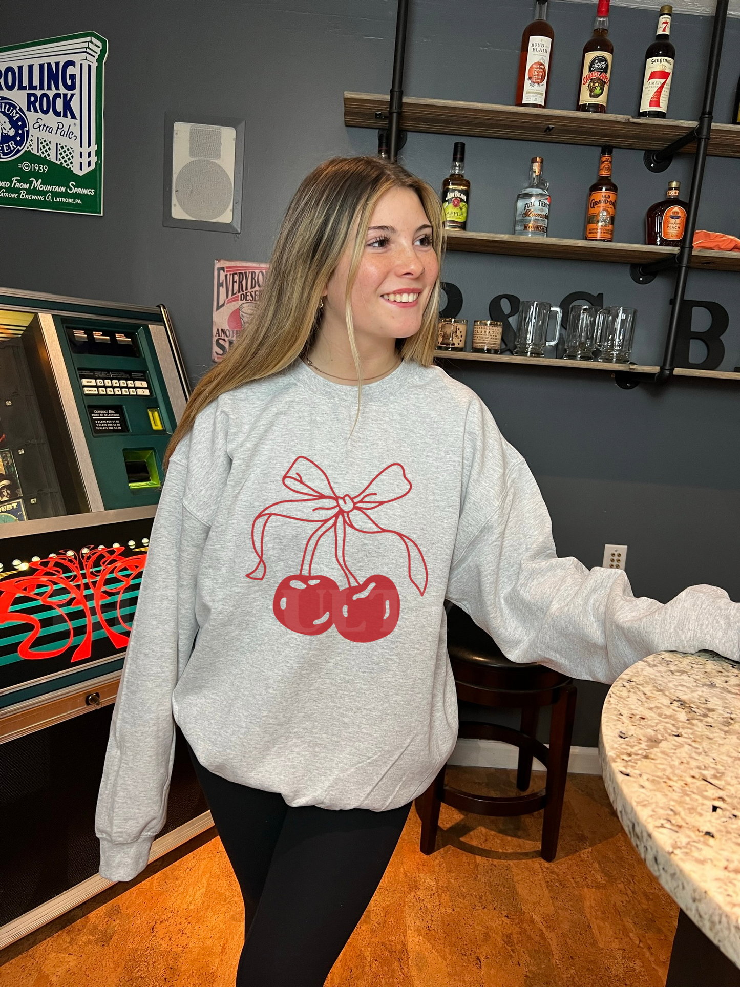 Red Shirley Crewneck Sweatshirt