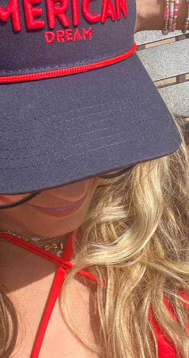 Living The American Dream - Navy Trucker Hat