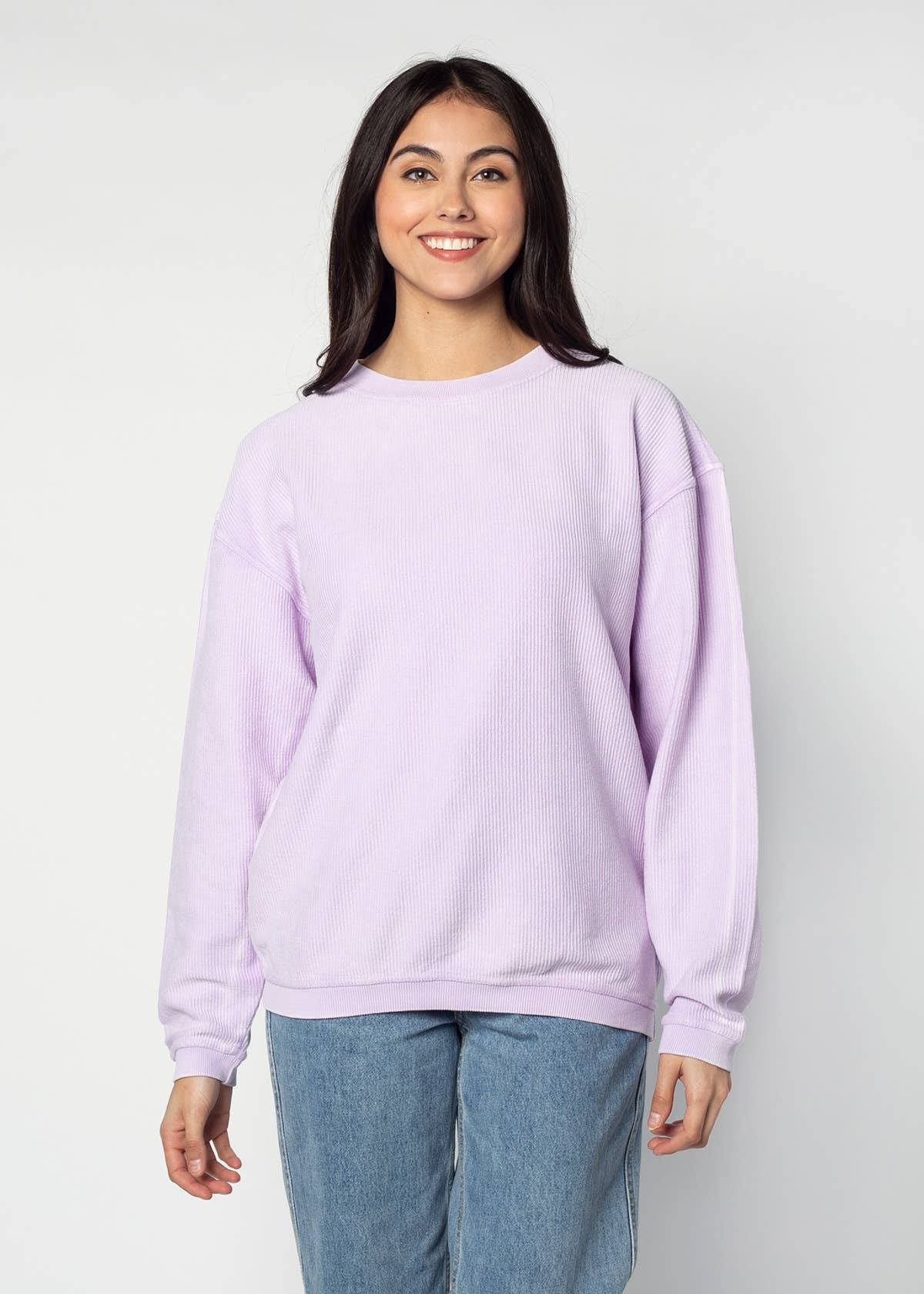 Lilac Corded Crew