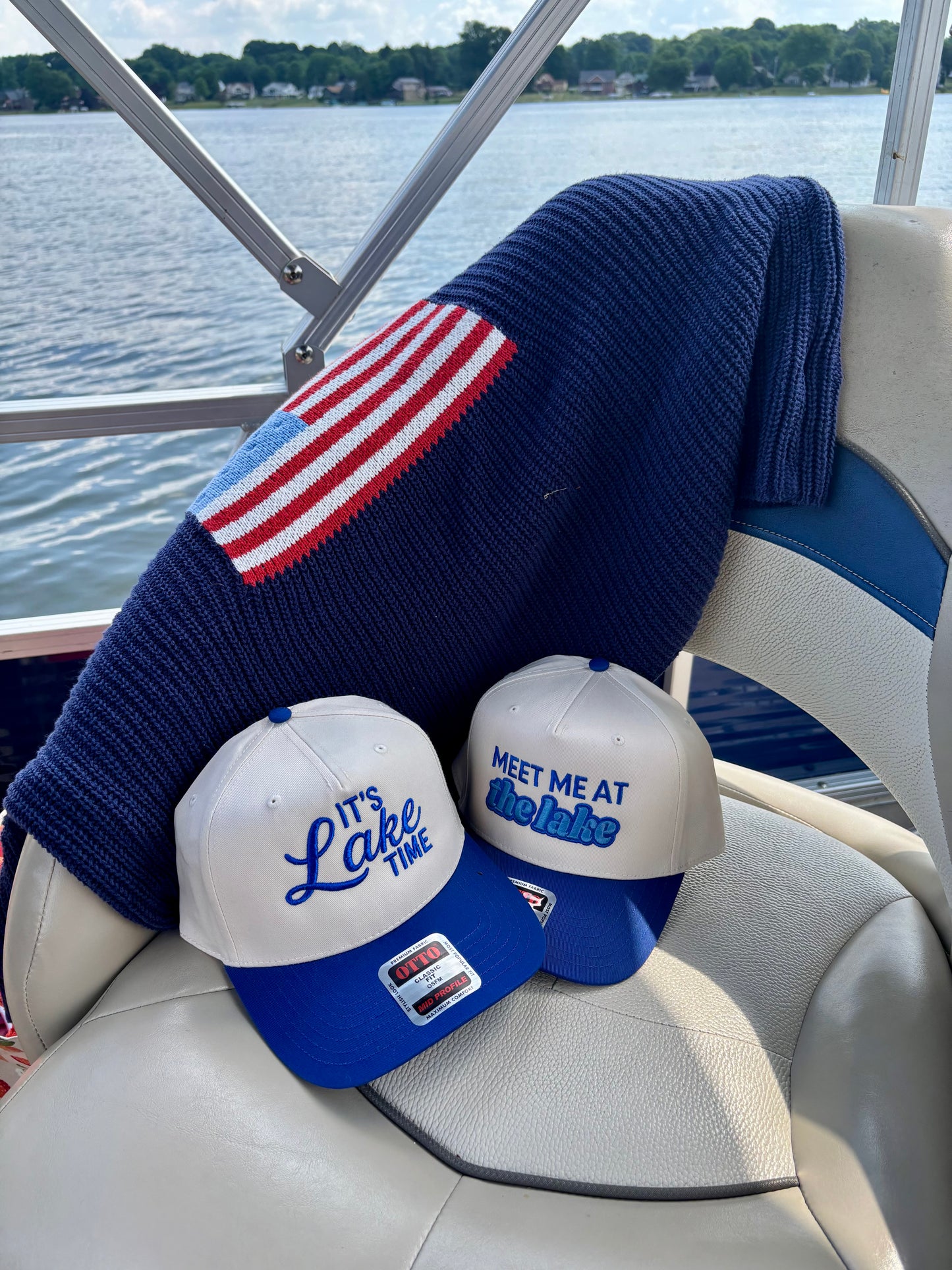 It's Lake Time Embroidered Trucker Hat