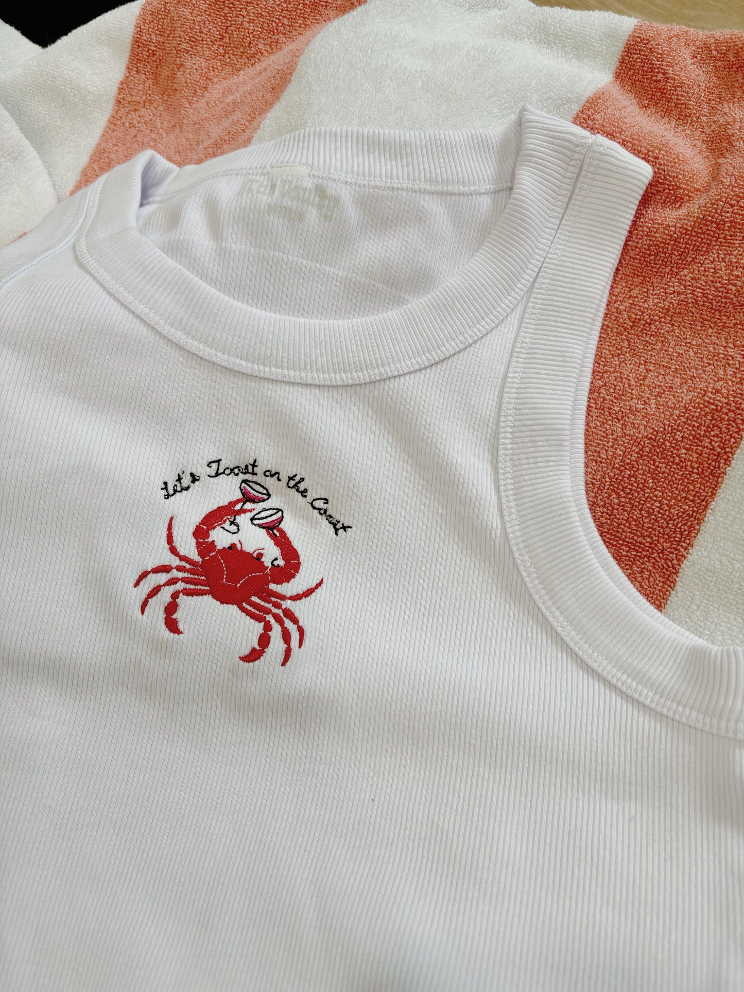 Toast to the Coast Ribbed Tank Top