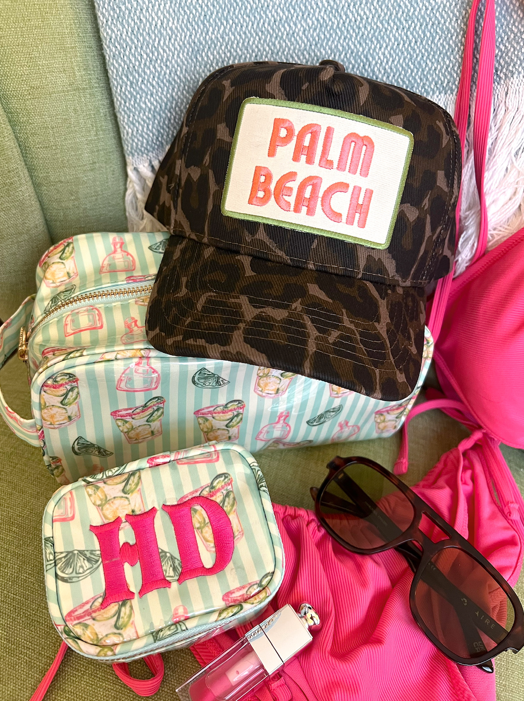 Palm Beach - Leopard Vintage Trucker