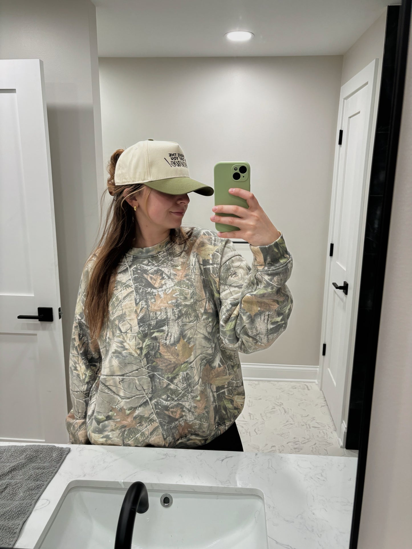 Camo Crewneck Sweatshirt