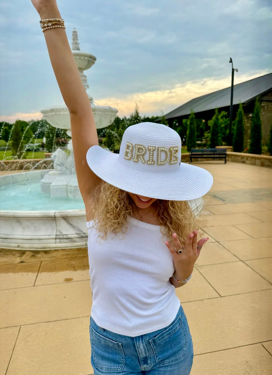 Bride Wide Brim Sun Hat