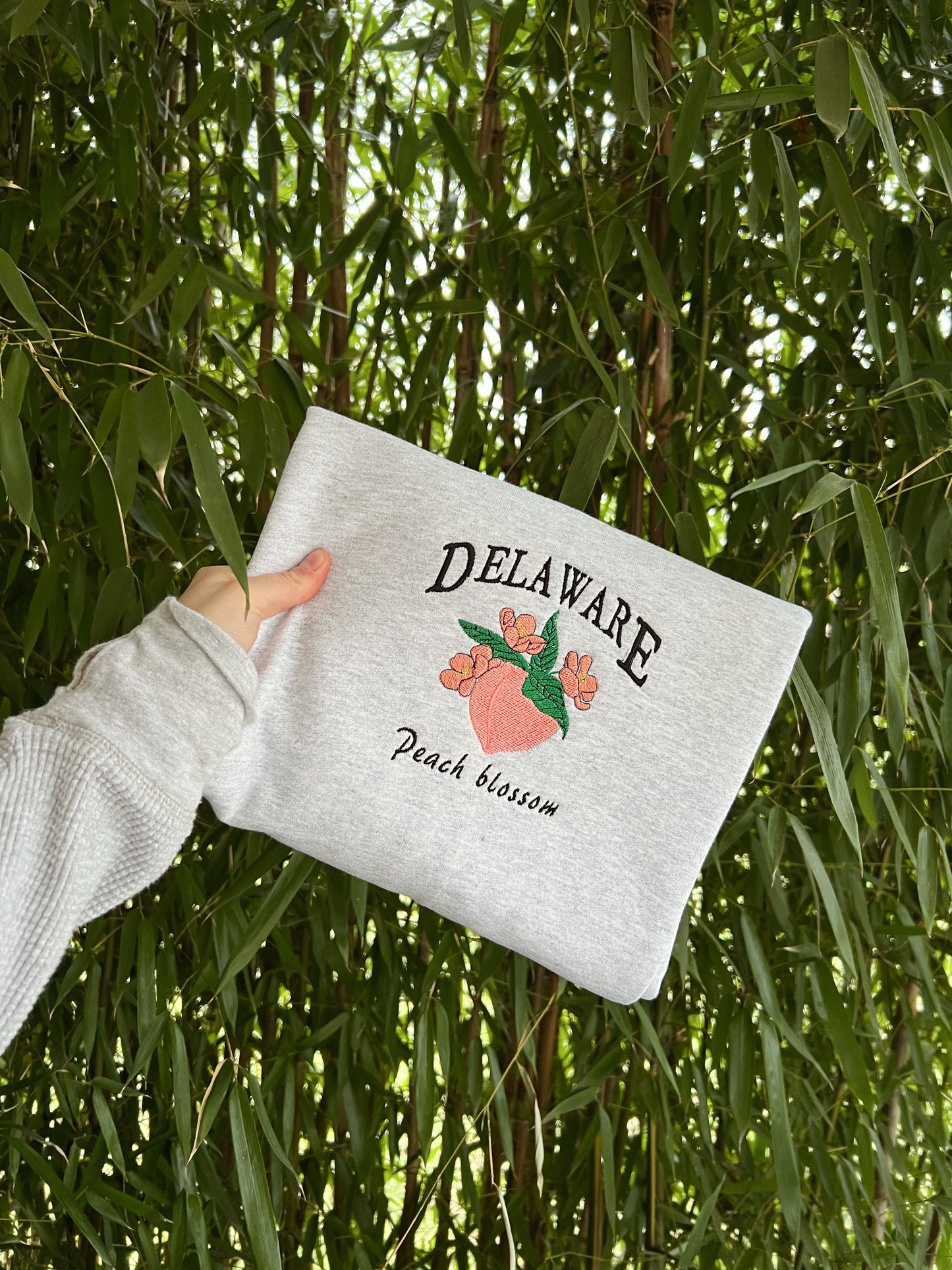 Delaware State Flower Embroidered Crewneck