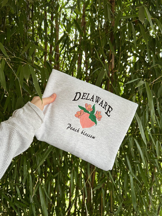 Delaware State Flower Embroidered Crewneck