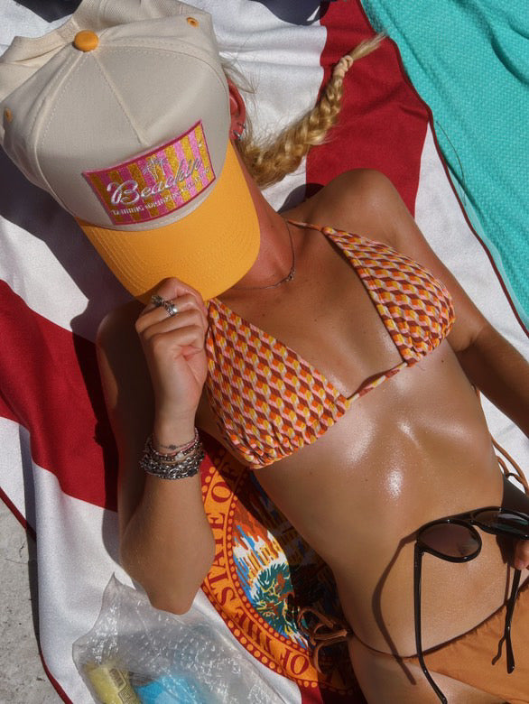 Beachin' - Peach Vintage Trucker Hat