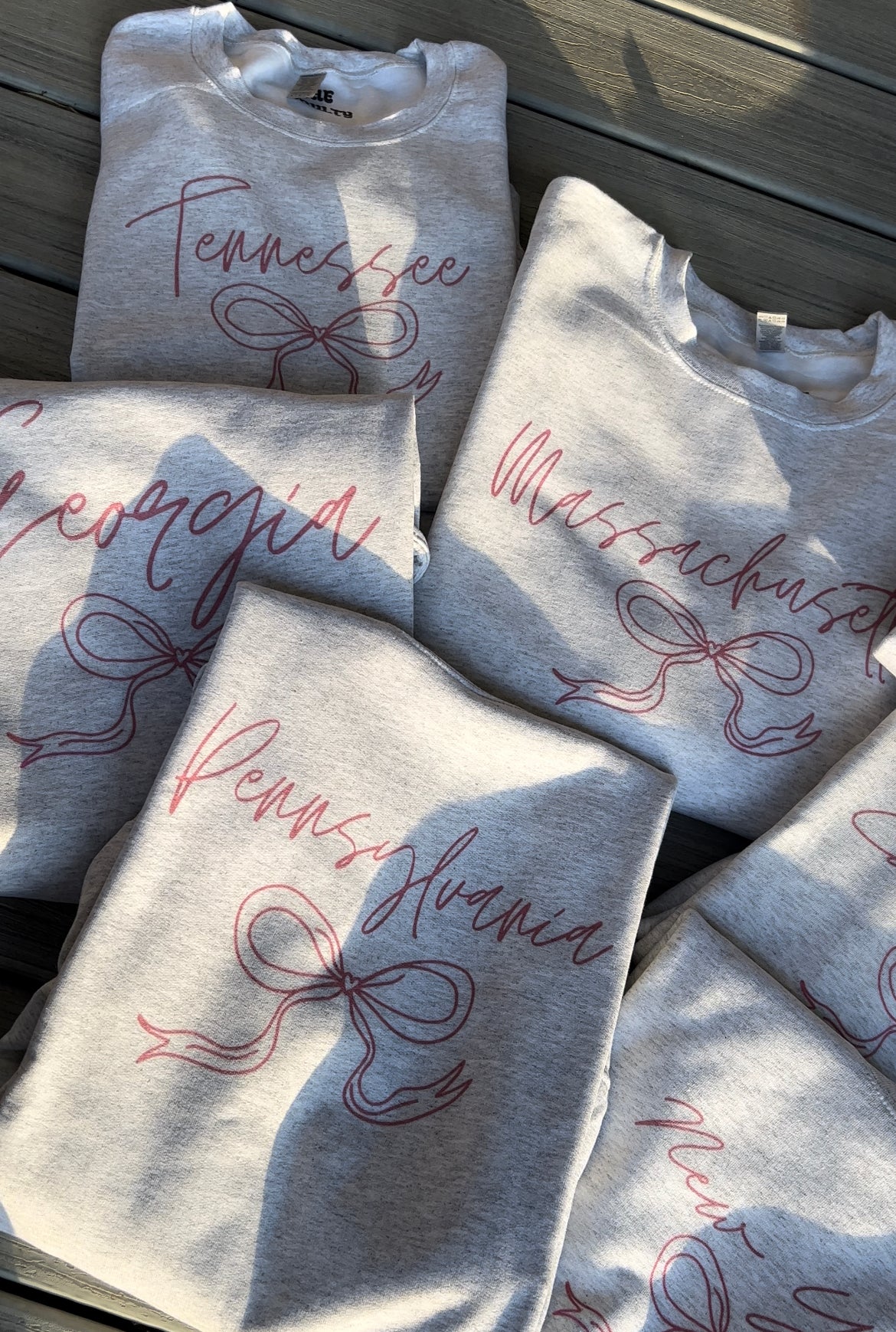 Coquette States (A-H) ‘Vintage Style’ Crewneck Sweatshirt