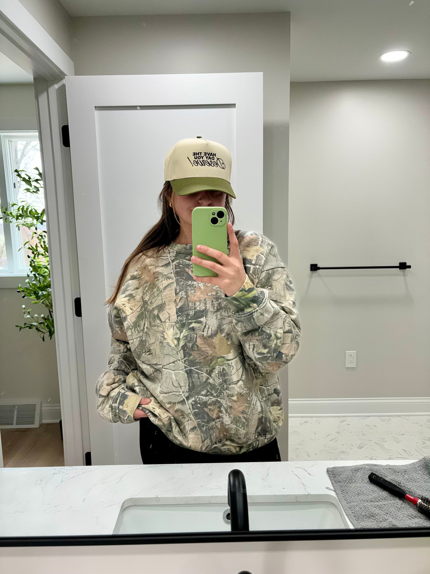 Camo Crewneck Sweatshirt