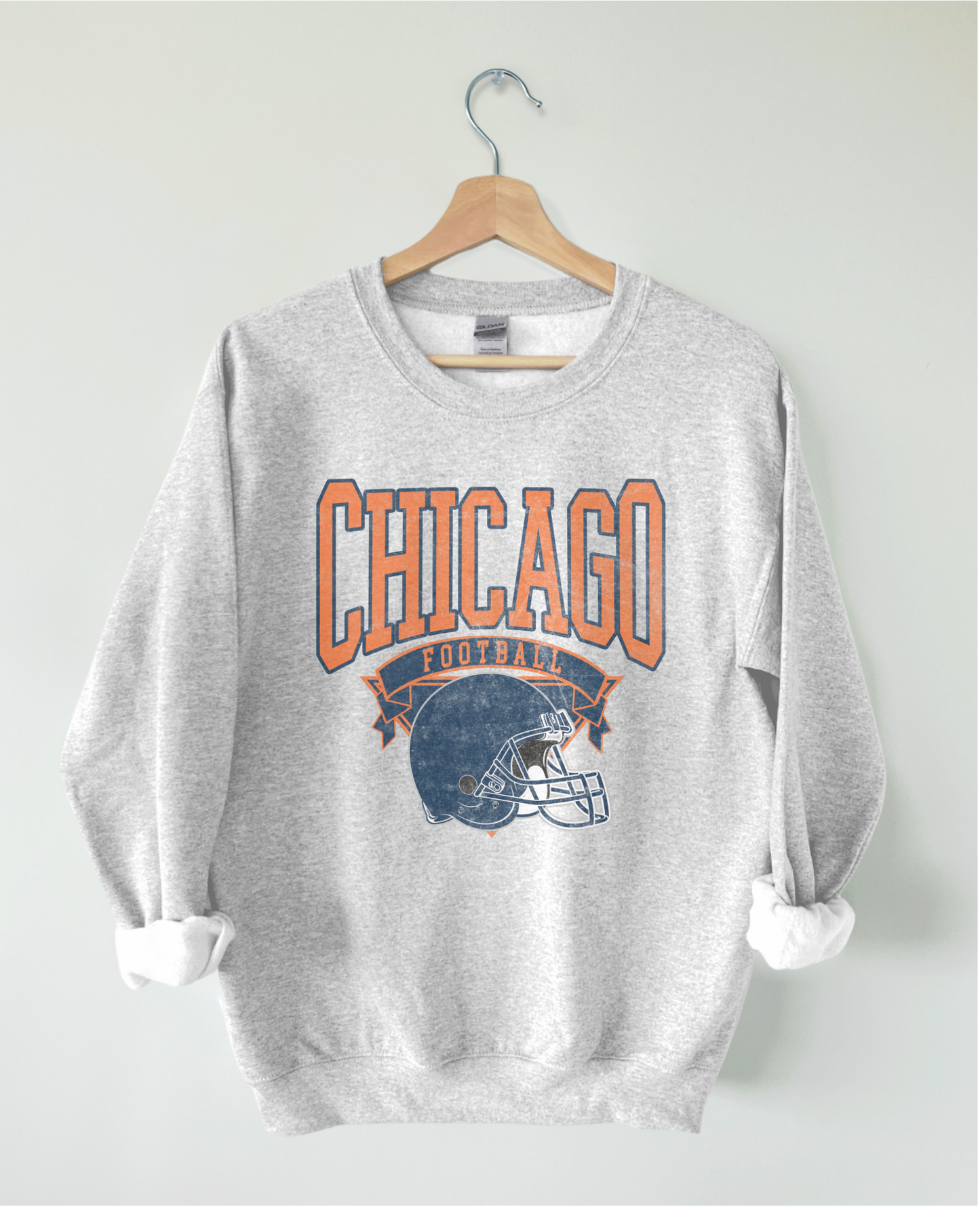 Chicago Football Vintage Style Crew