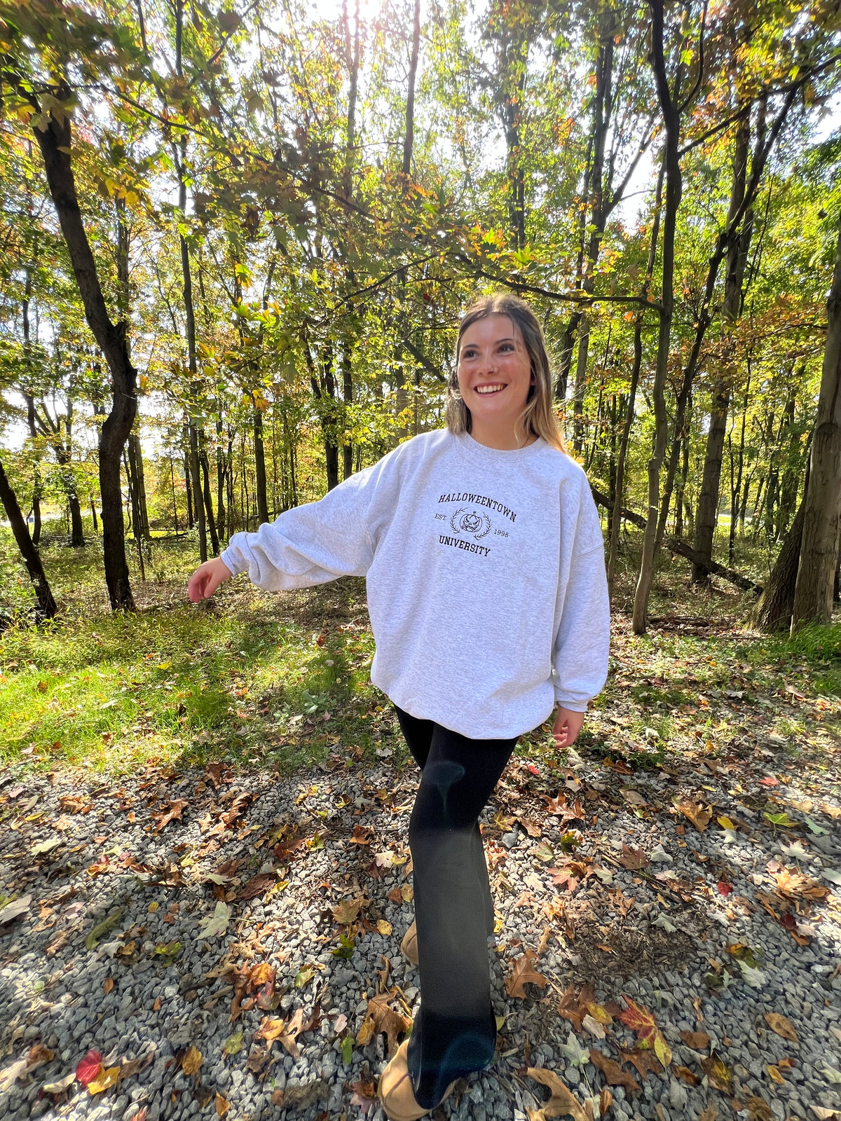 Halloweentown University Embroidered Crewneck Sweatshirt
