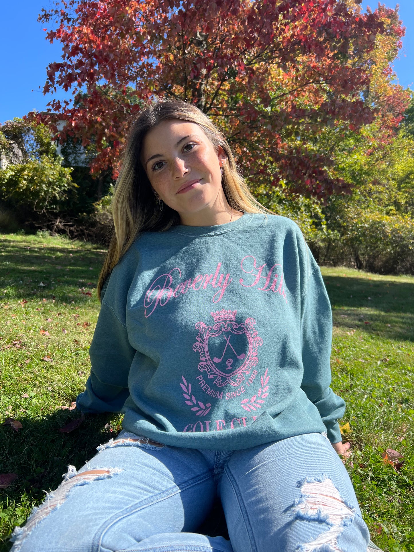 Beverly Hills Graphic Crewneck Sweatshirt