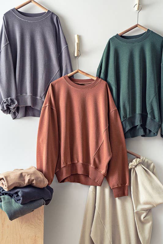 Lazy Days Dusty Blue Sweatshirt