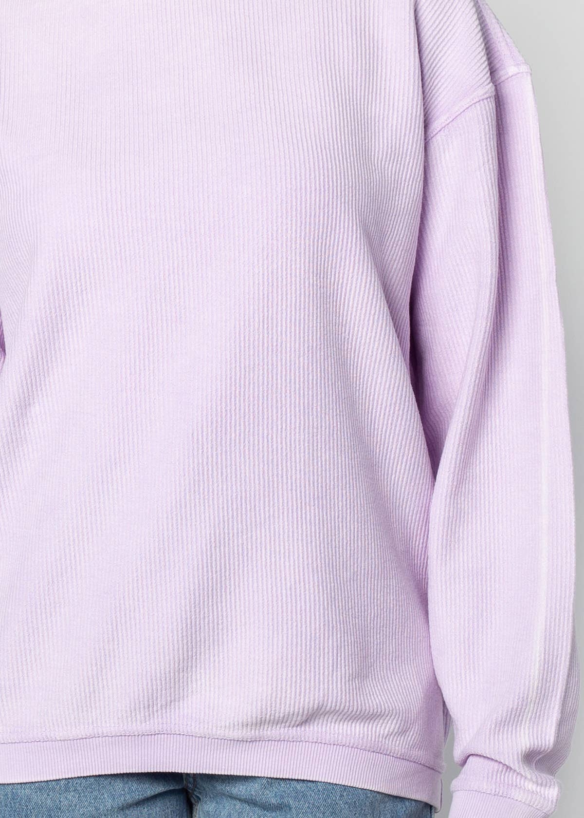Lilac Corded Crew