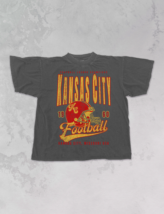 90's Kansas City Football Oversized TShirt