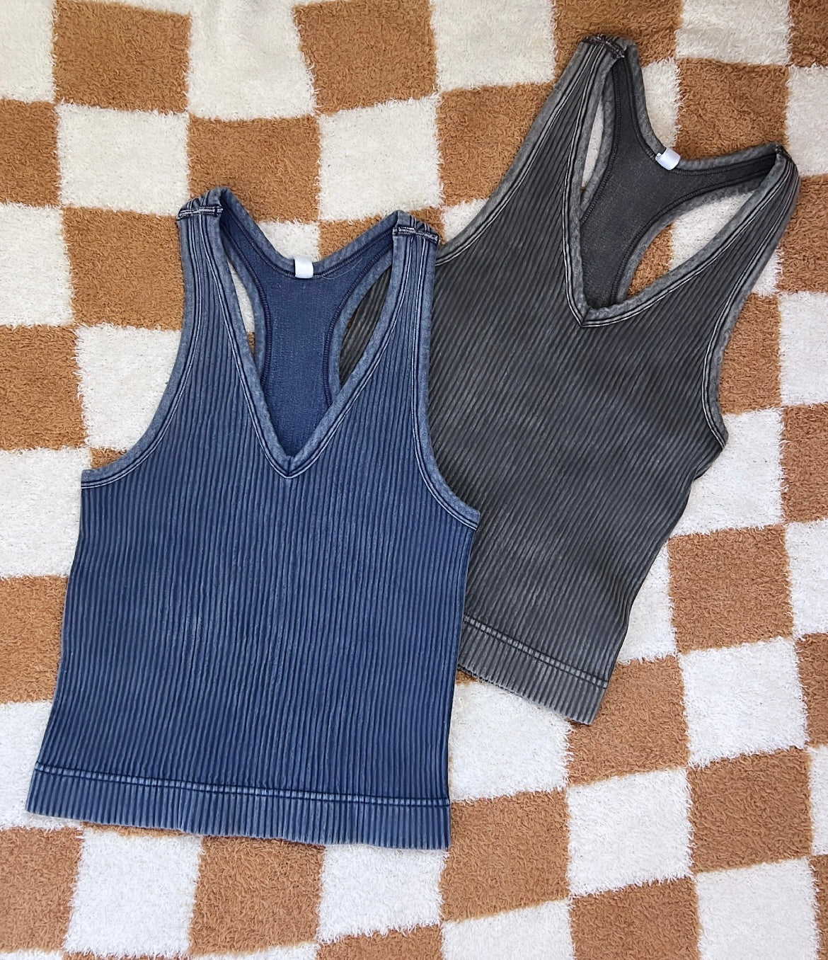 Long Seamless Ribbed Tanks