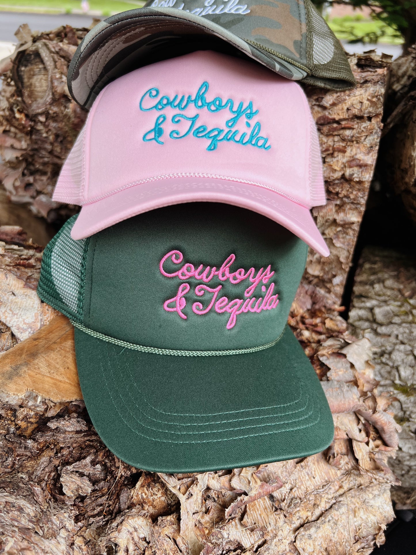 Cowboys & Tequila Embroidered Trucker Hat