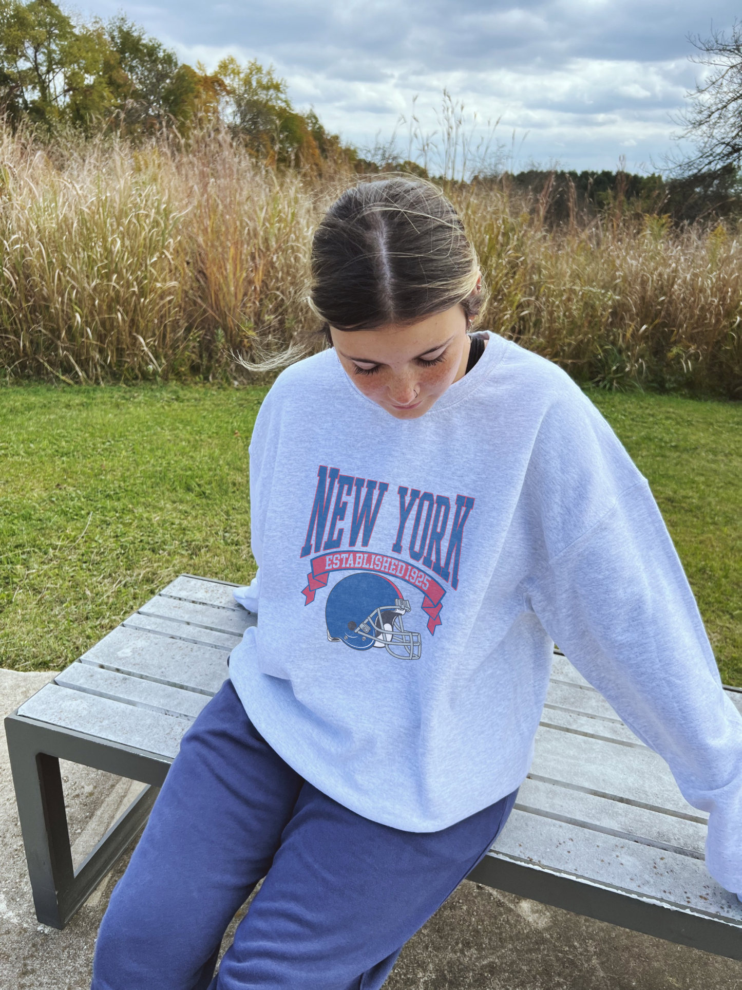 MORE Football Vintage Style Crewneck Sweatshirts