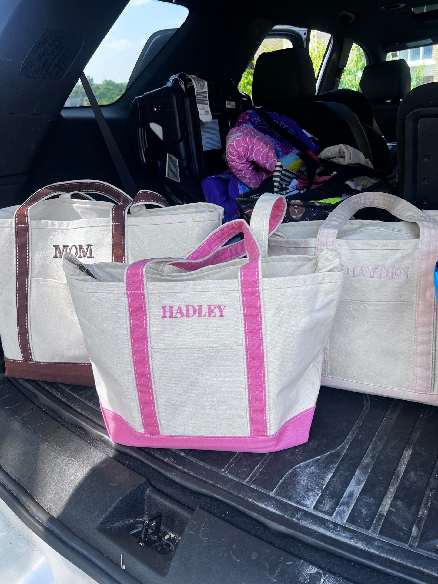 Custom Personalized Embroidered Canvas Tote Bag