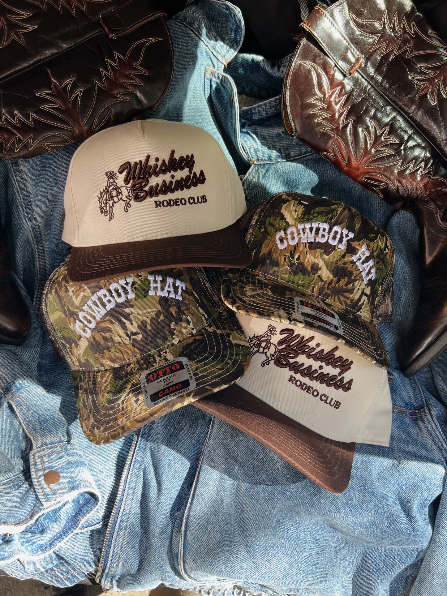 Whiskey Business Rodeo Club - Vintage Trucker Hat