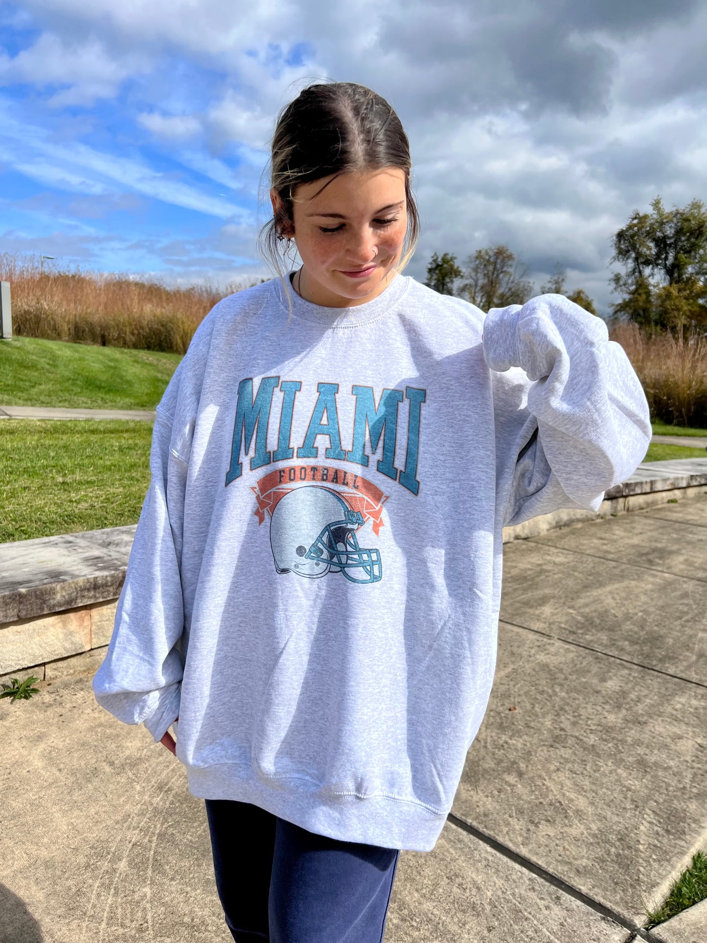 Football Vintage Style Crewneck Sweatshirts