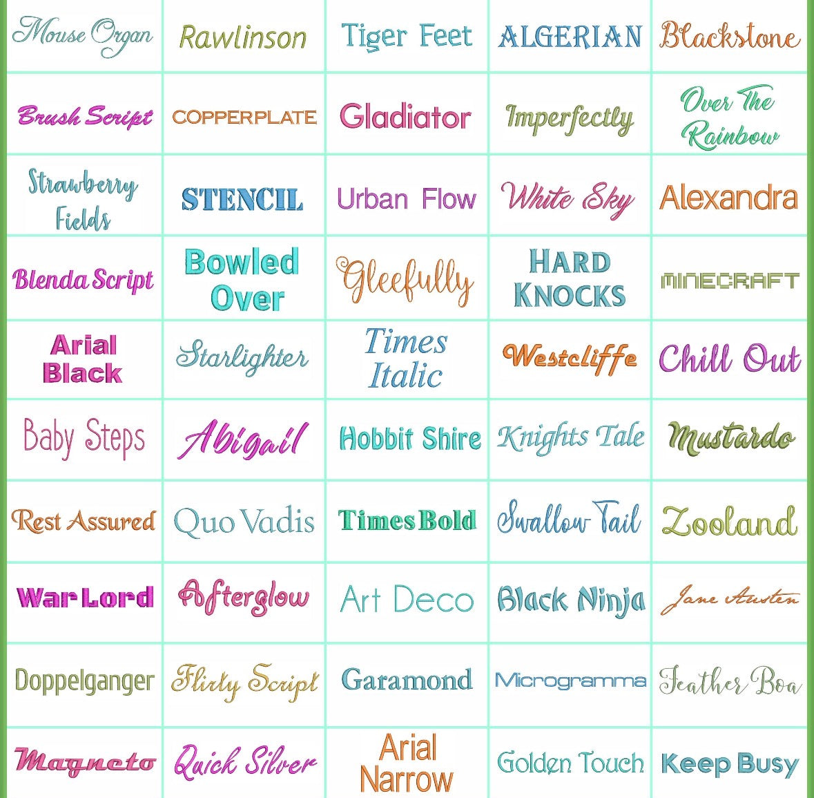 Custom Personalized Embroidered Canvas Tote Bag