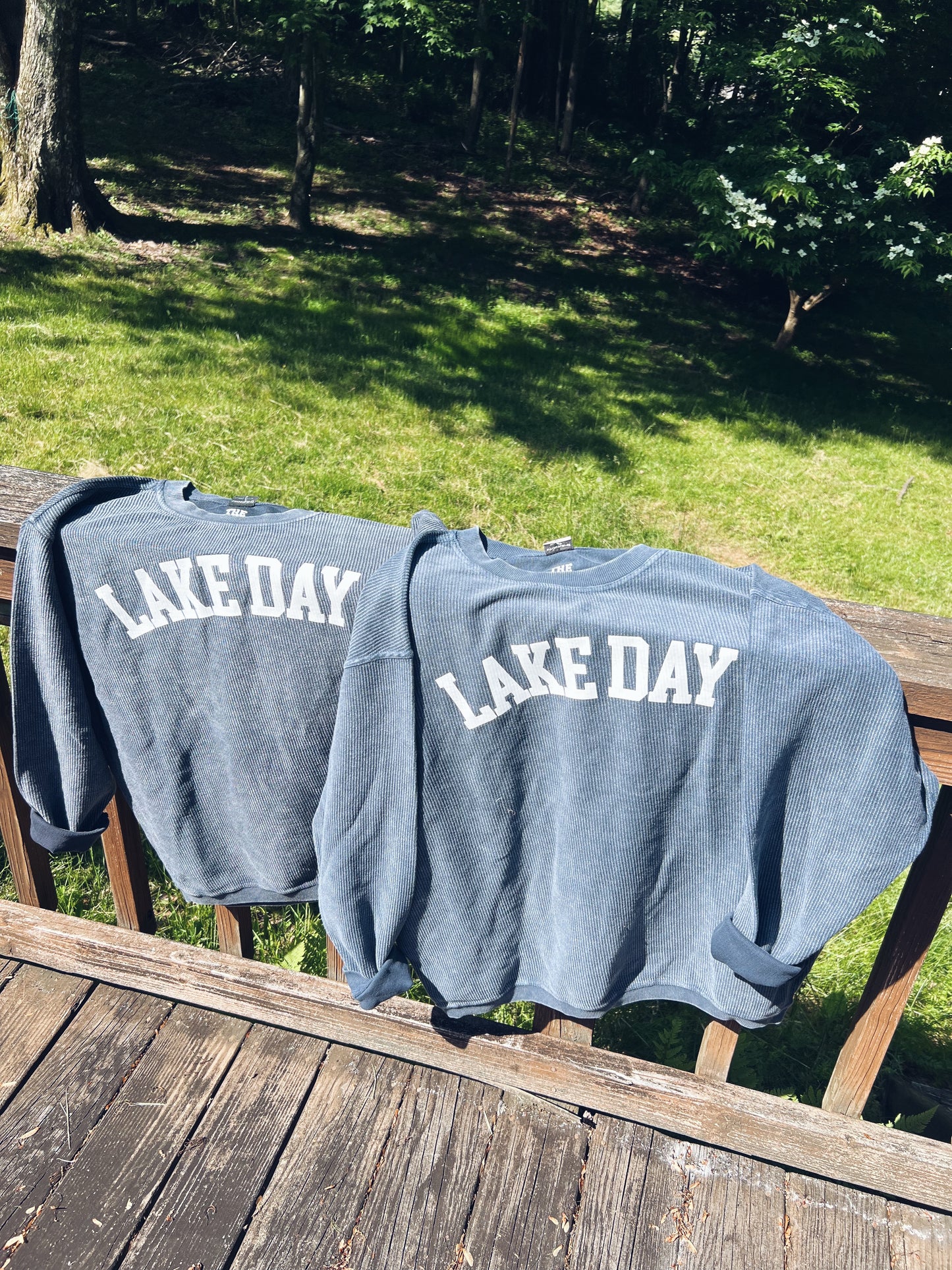 Lake Day Corded Crewneck