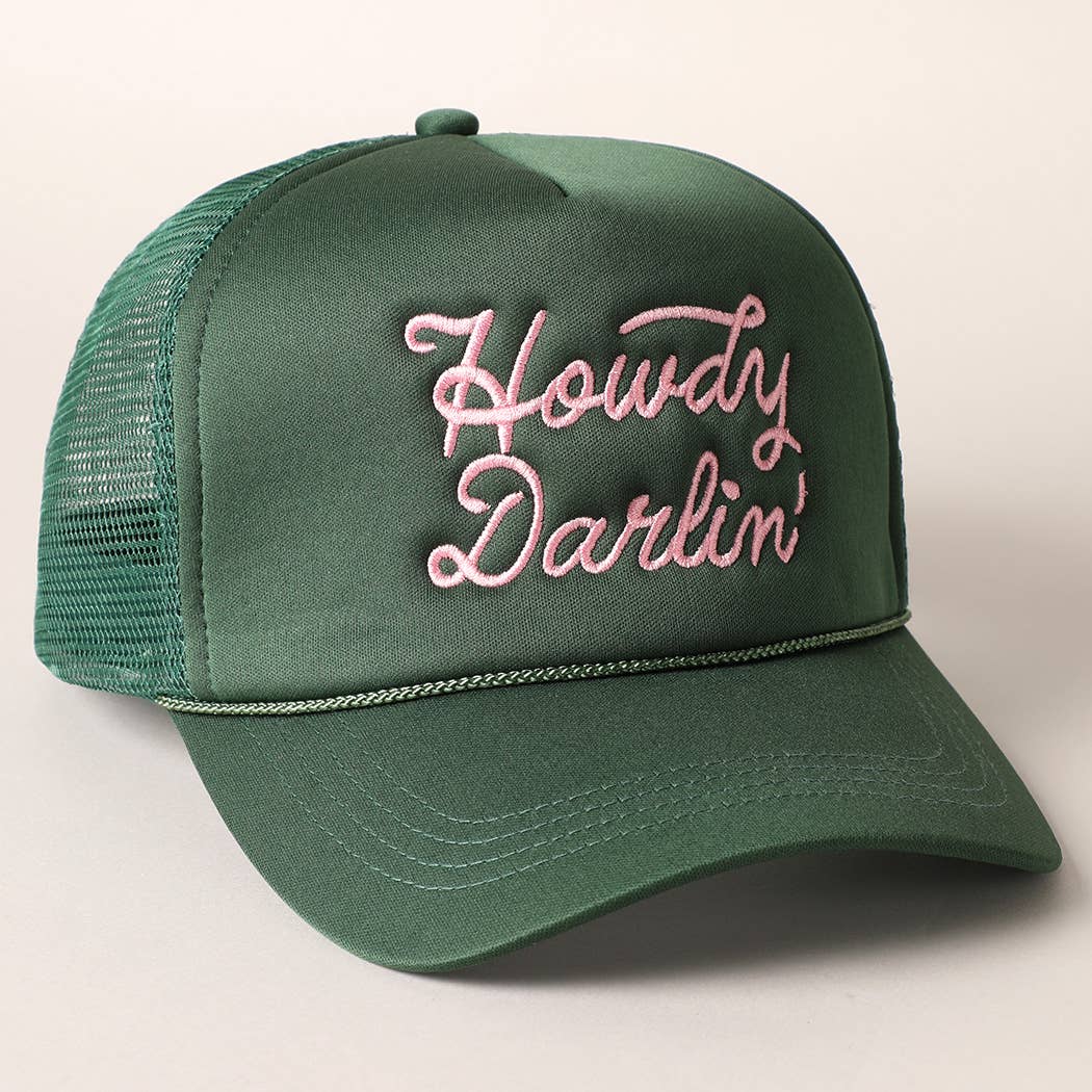 Howdy Darlin' Embroidered Trucker Hat