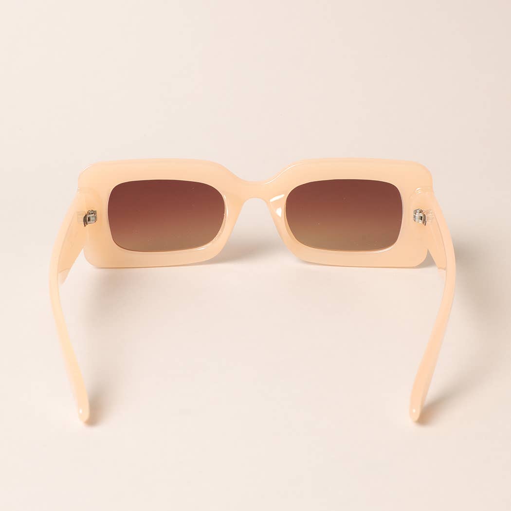 Bold Rectangular Shape Sunglasses