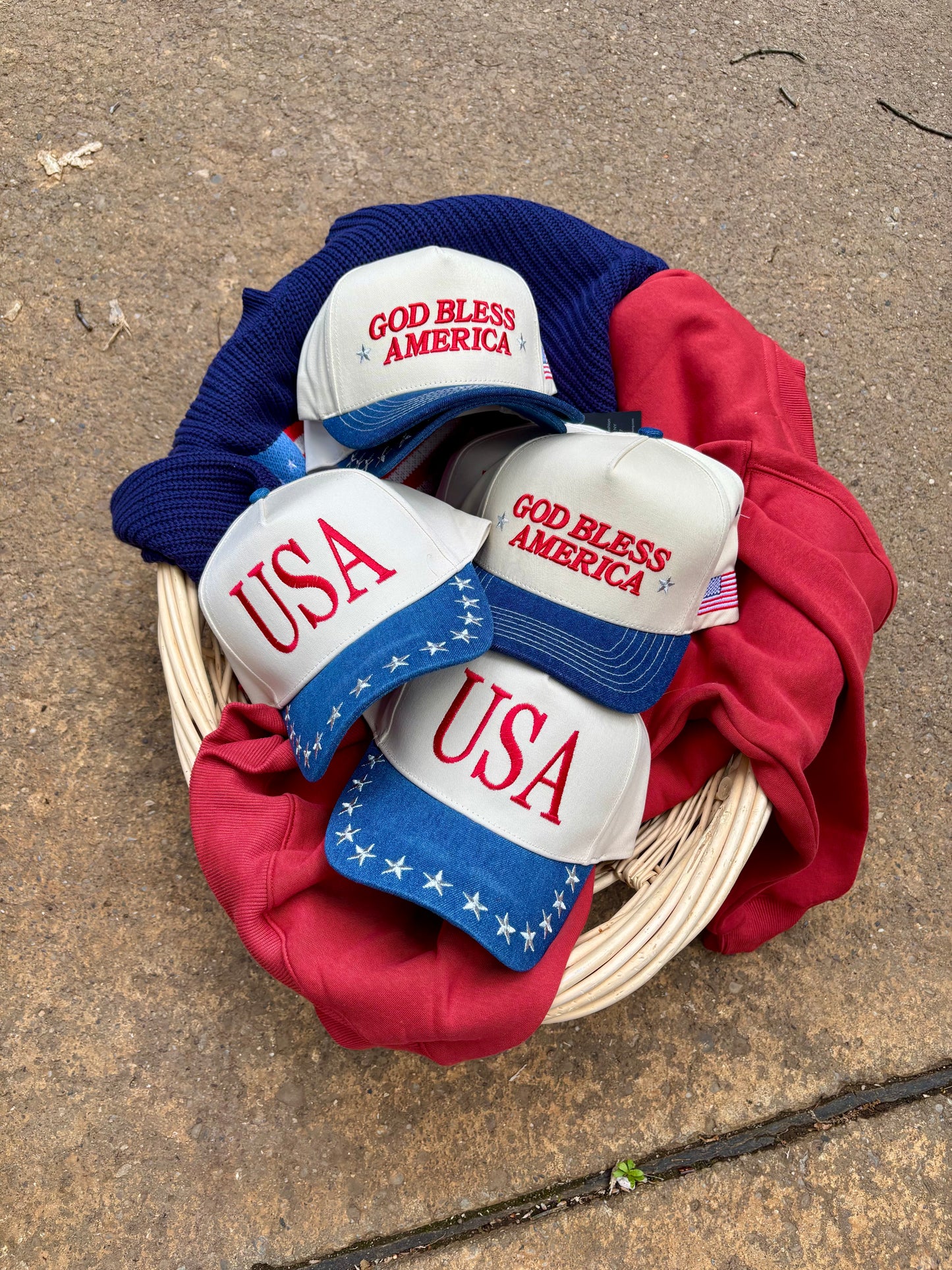 USA Embroidered Trucker Hat