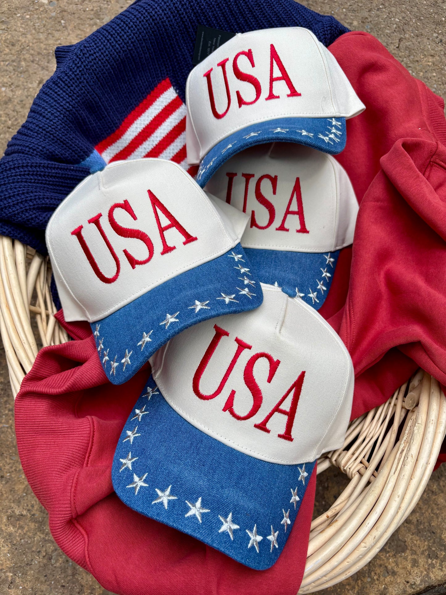 USA Embroidered Trucker Hat
