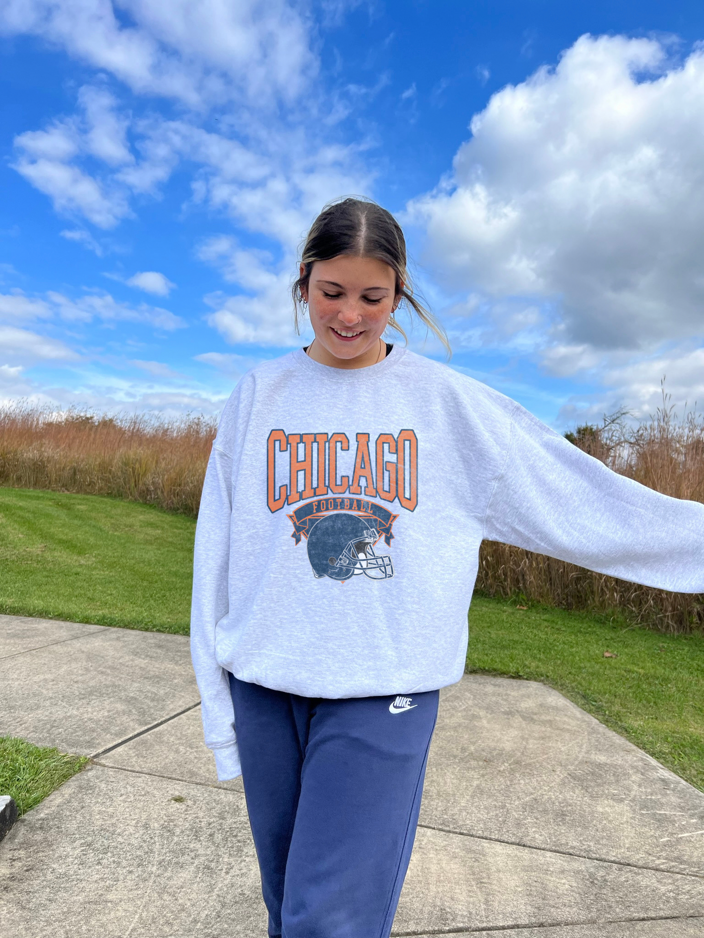 MORE Football Vintage Style Crewneck Sweatshirts