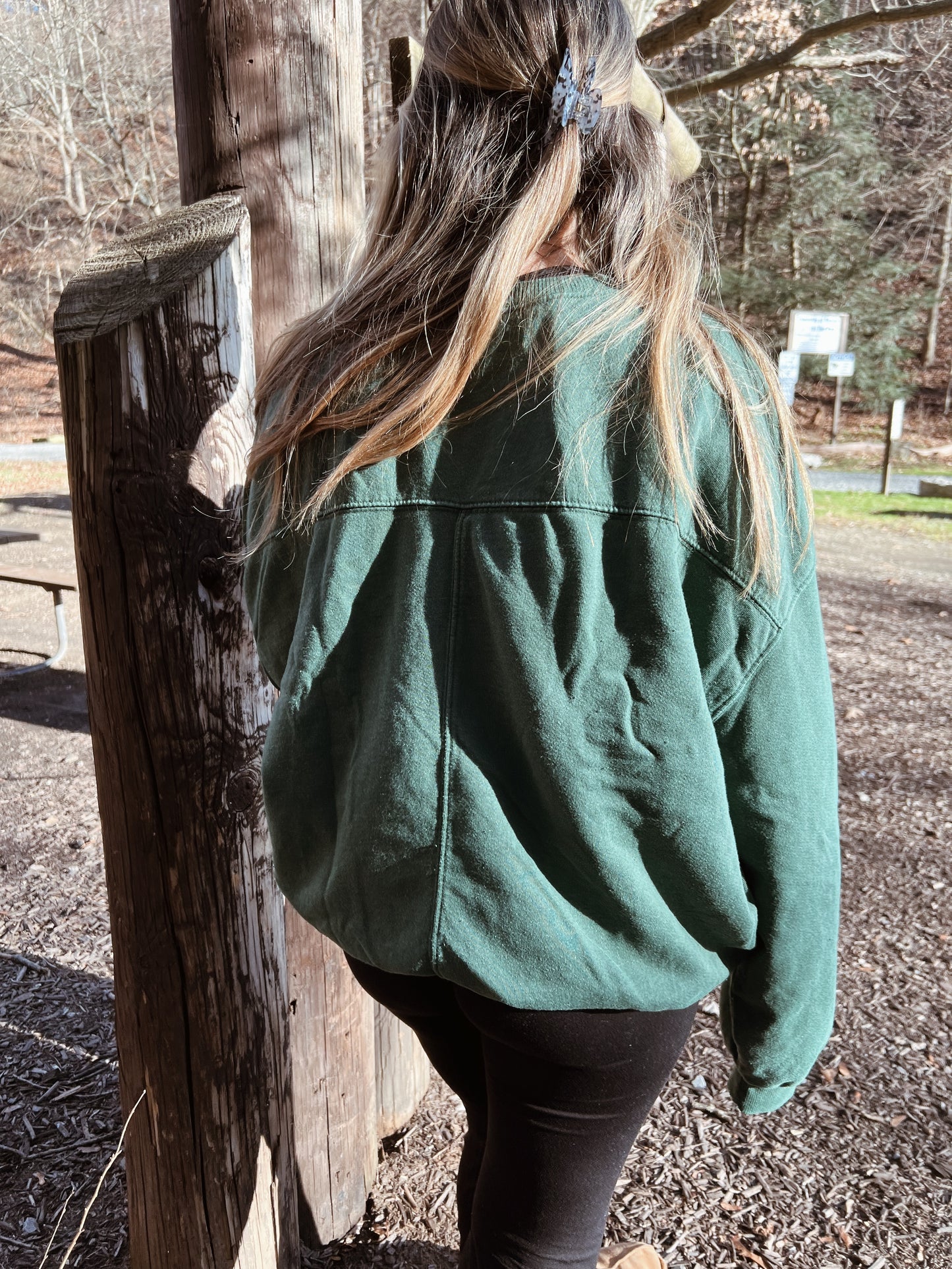 Lazy Days Green Sweatshirt