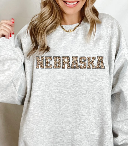 State Leopard (N-W) Crewneck Sweatshirt