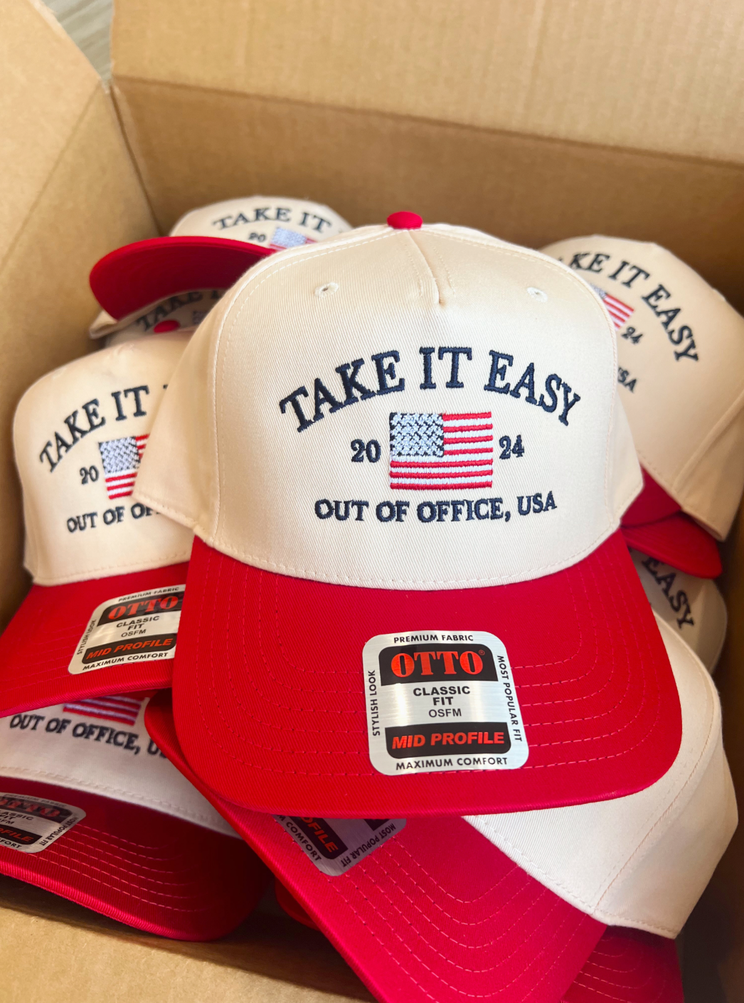 Take It Easy Vintage Trucker Hat