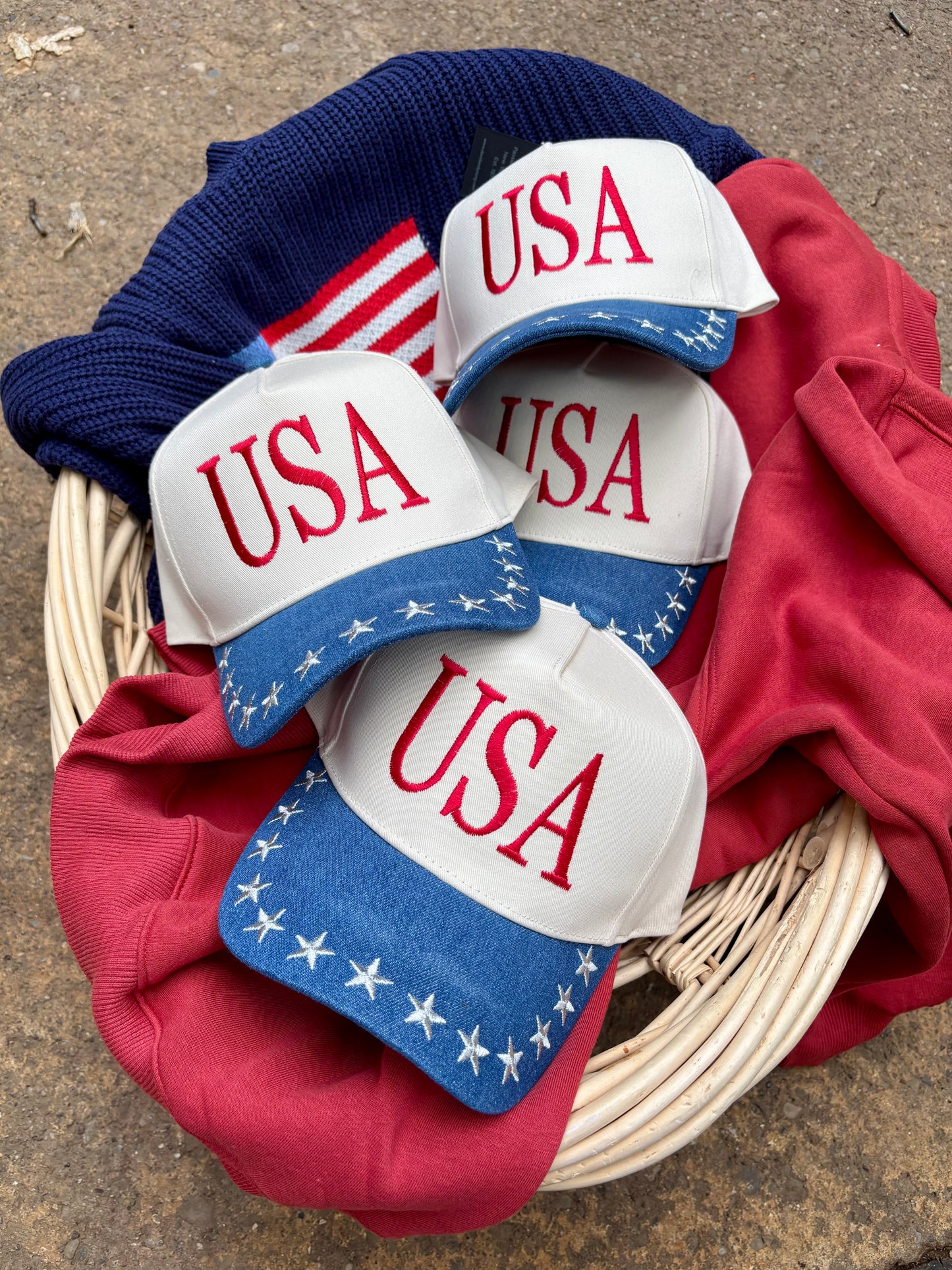 USA Embroidered Trucker Hat