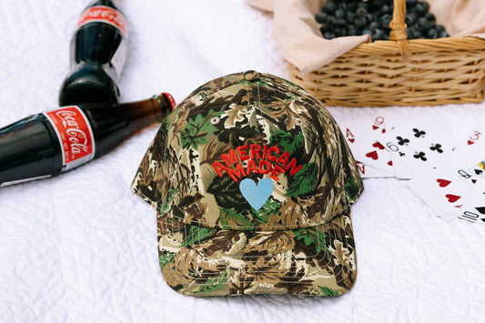 American Made Camo Hat- 4th of July Hat