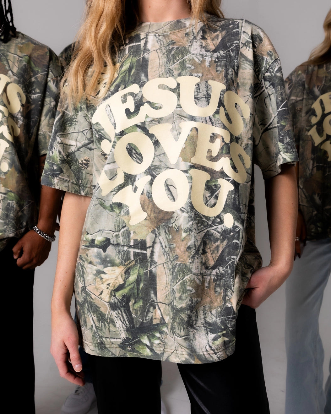 Jesus Loves You. Camo T-Shirt