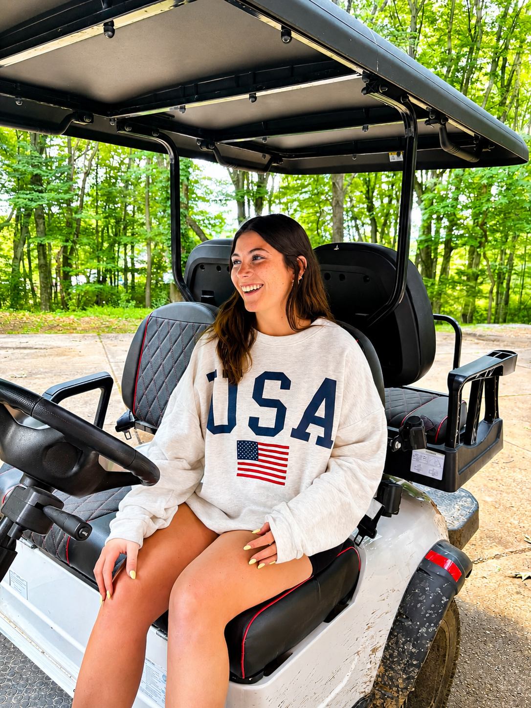 USA Graphic Oversized Sweatshirt